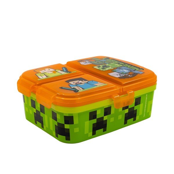 Portapranzo per bambini arancione in plastica Minecraft – STOR-image-2