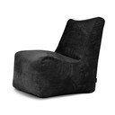 Puof a sacco nero con rivestimento in velluto a coste Seat Lounge – SLOWDOWN