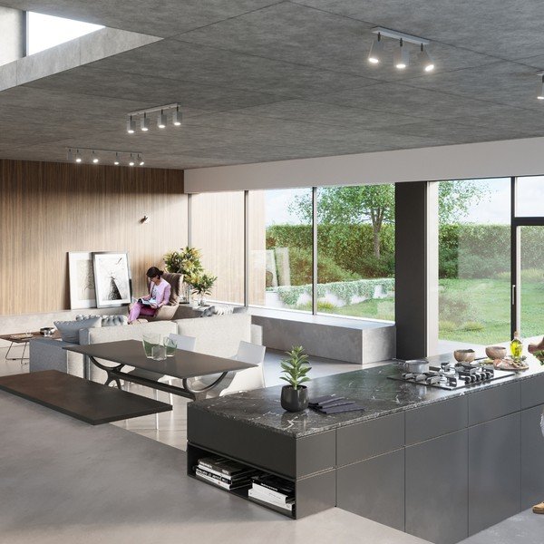 Lampada da parete grigia Toscana - Sollux-image-3