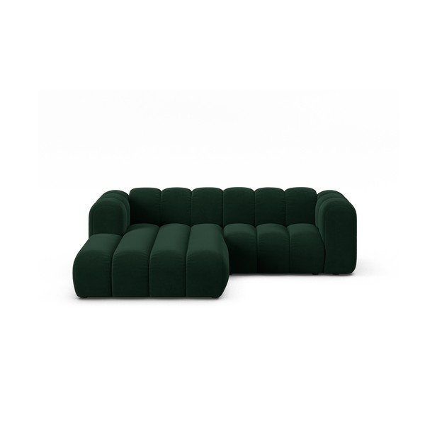 Divano angolare verde scuro ad angolo sinistro Lupine - Micadoni Home