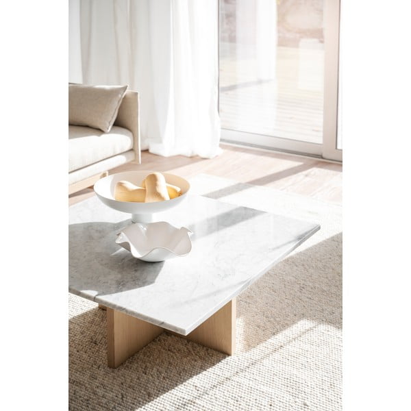 Tavolino in marmo marrone 90x90 cm Brooksville - Rowico-image-4