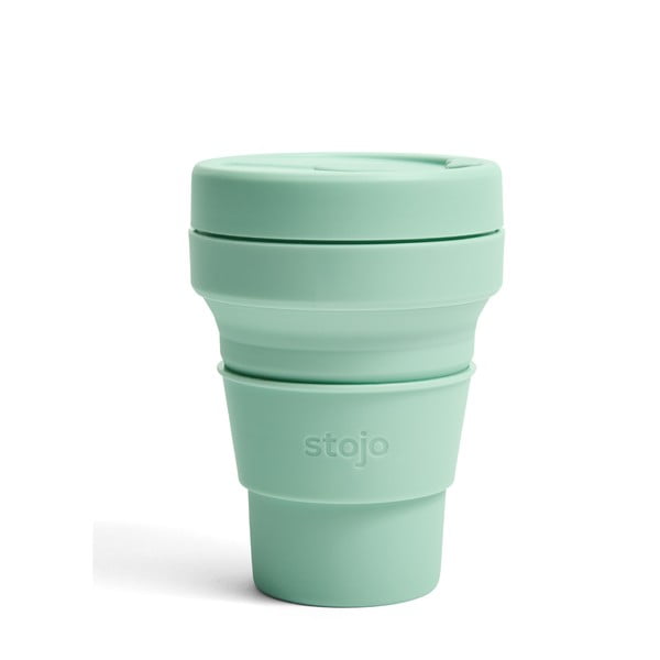 Tazza da viaggio pieghevole verde Seafoam, 355 ml Pocket Cup - Stojo