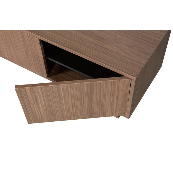 Tavolo TV in noce naturale 160x42 cm Seppe - WOOOD-image-4