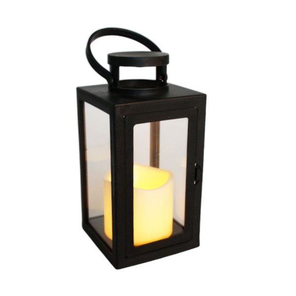 Lanterna LED nera (altezza 20 cm) - Dakls