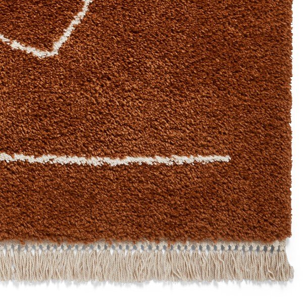 Tappeto rosso in terracotta , 160 x 220 cm Boho - Think Rugs-image-4