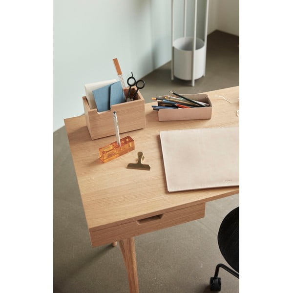 Organizer in pelle per la cancelleria Studio - Hübsch-image-1