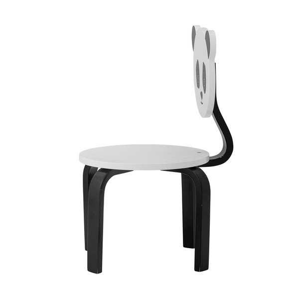 Sedia per bambini bianca e nera Marle - Bloomingville Mini-image-4