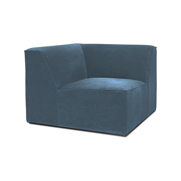 Divano componibile blu (con composizione variabile) con rivestimento in velluto a coste Sting – Scandic-image-1