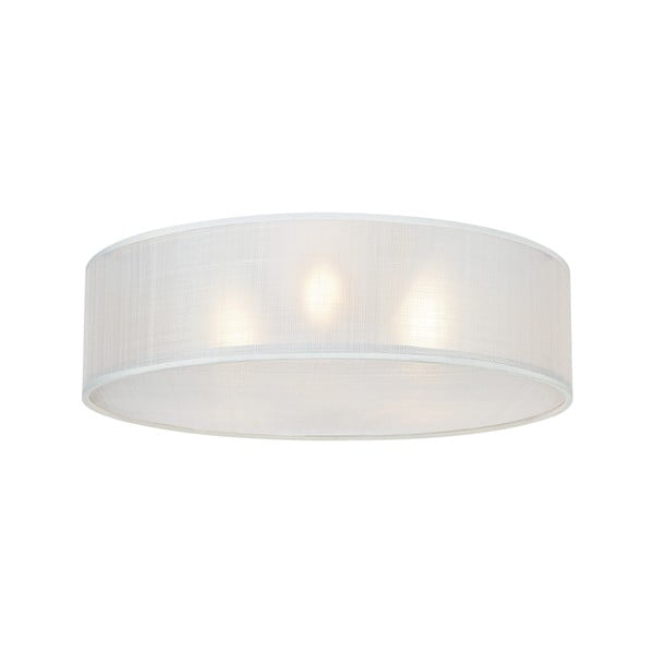 Plafoniera bianca con paralume in tessuto Haru – Markslöjd