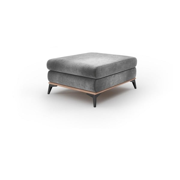 Pouf grigio con rivestimento in velluto Astre - Windsor & Co Sofas