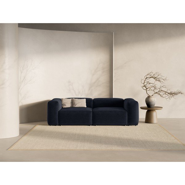 Divano blu scuro 264 cm Bergamo – Cosmopolitan Design-image-1