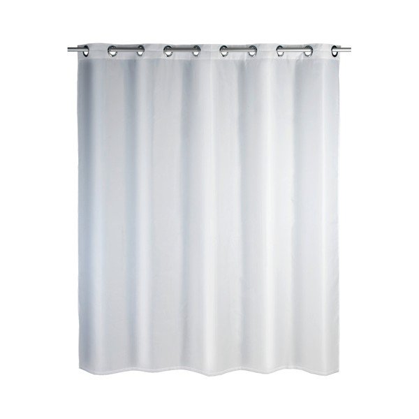 Tenda da doccia bianca con finitura antimuffa Barocco, 180 x 200 cm Comfort Flex - Wenko