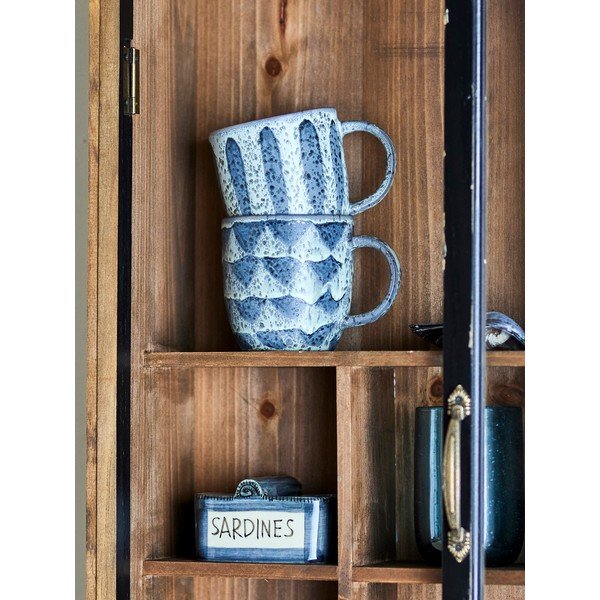 Vetrina nera in abete massiccio da appendere 50x80x14 cm Hazem – Bloomingville-image-4