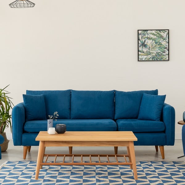 Divano blu scuro 215 cm Sofia - Balcab Home-image-4