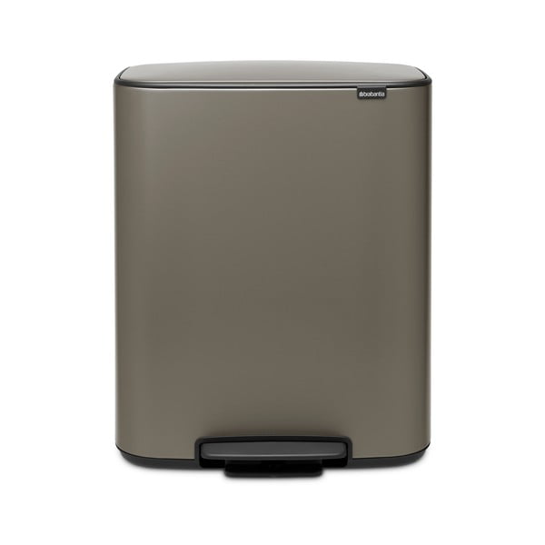 Bidone grigio in acciaio 60 l Bo - Brabantia-image-4