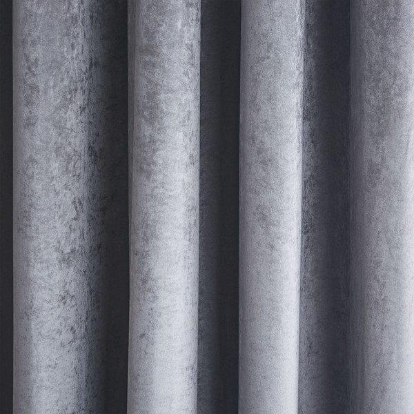 Tende in set grigie in velluto 2 pz 229x229 cm Crushed Velvet Glamour Sequin – Catherine Lansfield-image-2