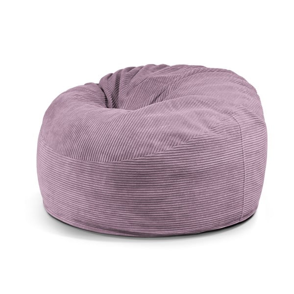 Puof a sacco viola con rivestimento in velluto a coste Om 110 – SLOWDOWN