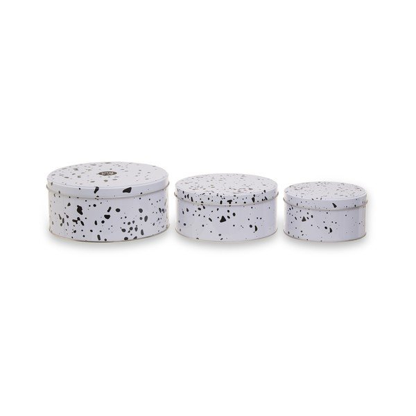 Barattoli per caramelle in metallo in set da 3 Speckled - Premier Housewares-image-4