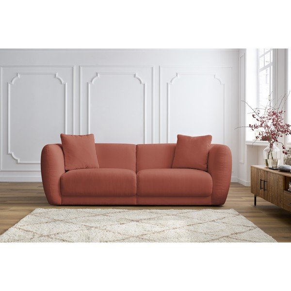 Divano rosso 230 cm Bourbon - Bobochic Paris-image-1