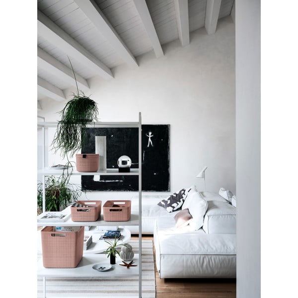 Cesto portaoggetti in plastica Jute - Curver-image-2