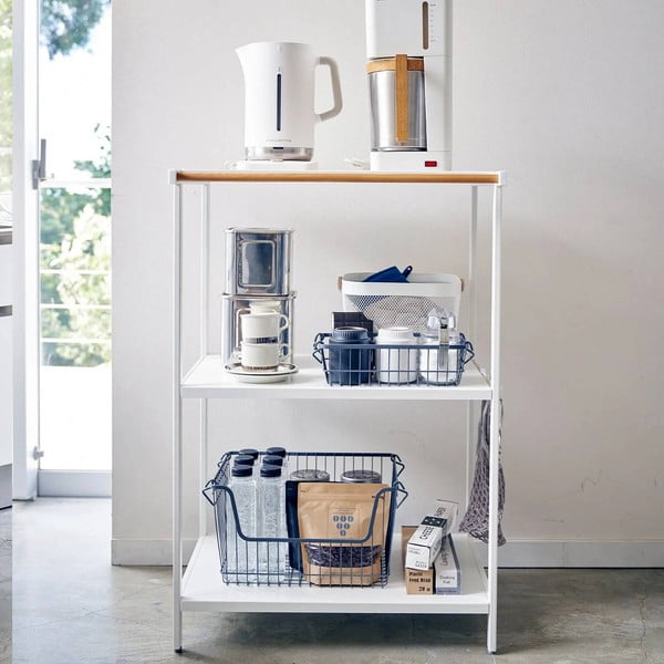 Scaffale bianco opaco in acciaio 60x90x46,5 cm Tower – YAMAZAKI-image-1