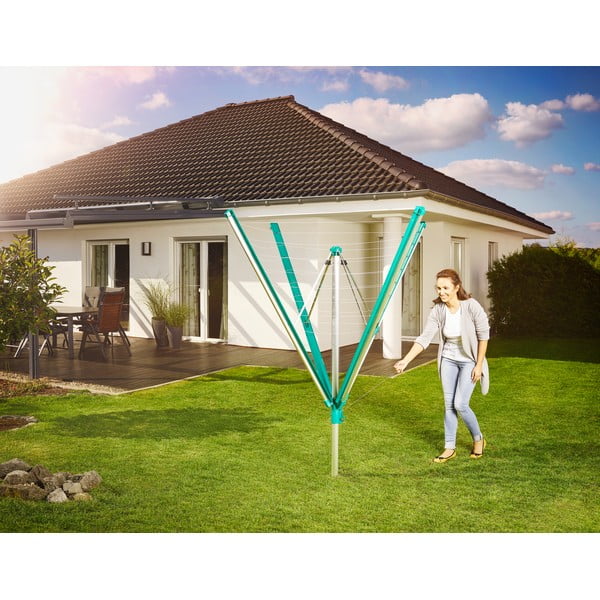 Stendino da giardino argentato 60 m Linomatic 600 Deluxe Cover – LEIFHEIT-image-1