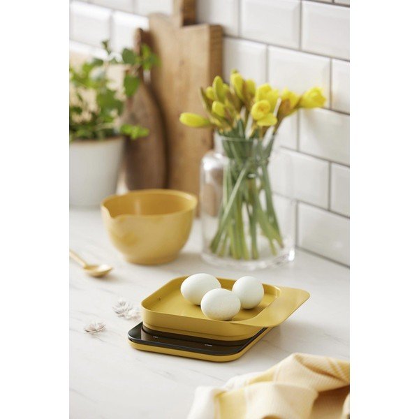 Bilancia da cucina digitale gialla in plastica Mensura – Rosti-image-2