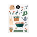 Foglio di adesivi in vinile con motivo Giardino , 10,5 cm x 14,5 cm - Printintin