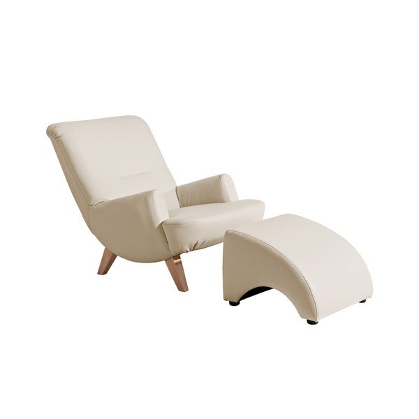 Sgabello Brandford in similpelle beige - Max Winzer-image-2