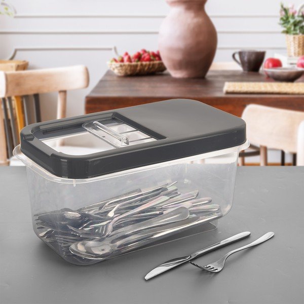 Scatola di plastica con coperchio 35x20x18 cm Slop - Orion-image-2