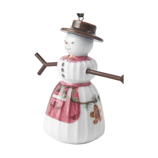 Decorazione per albero di natale in porcellana dipinta a mano ø 4,5 cm Hammershøi Snowwife – Kähler Design-image-2