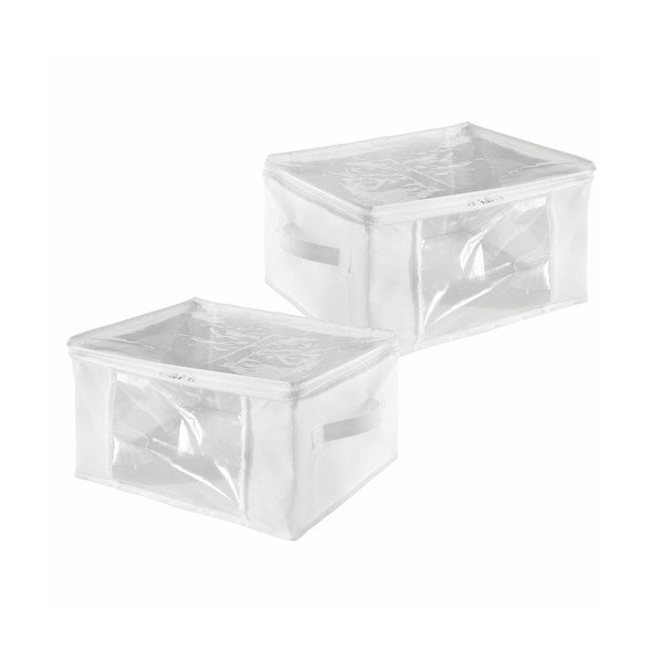 Set di 2 scatole portaoggetti con cerniera Basic - iDesign-image-3