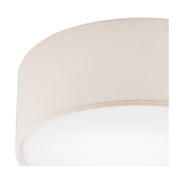 Lampada da soffitto crema con paralume in tessuto ø 35 cm Vivian - LAMKUR-image-3