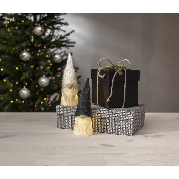 Decorazione luminosa bianco-nera con motivo natalizio ø 6,5 cm Joylight - Star Trading-image-2