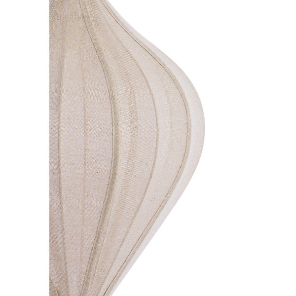 Lampadario di colore naturale con paralume in tessuto Pasto – Light & Living-image-3