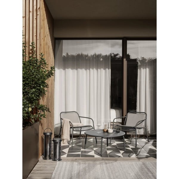 Sedile da giardino grigio 45,5x75 cm Yua - Blomus-image-1