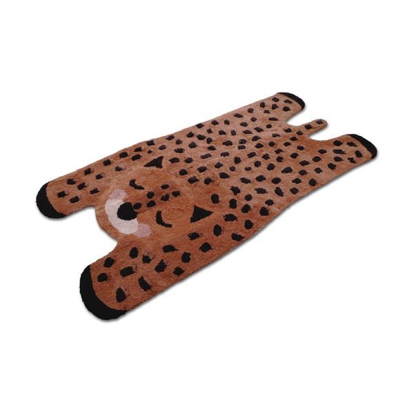 Tappeto per bambini in cotone fatto a mano, 65 x 125 cm Little Cheetah - Nattiot-image-2