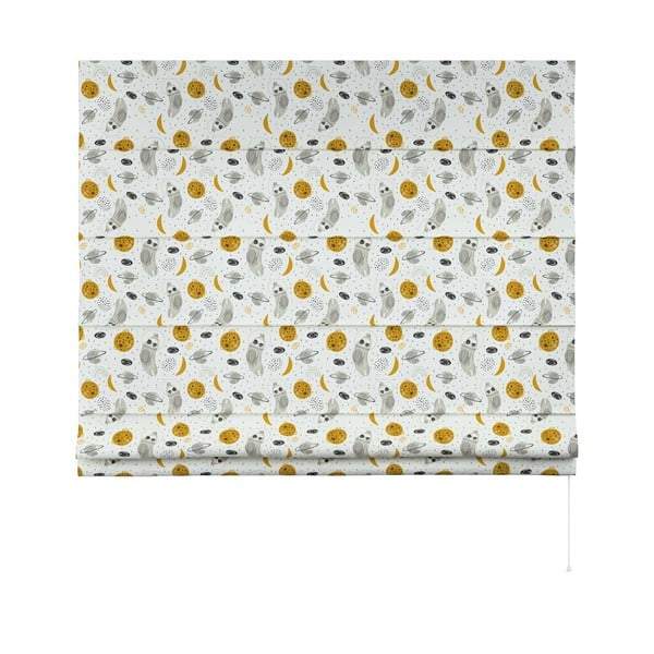 Tenda a rullo gialla e bianca per bambini 170x160 cm Magic - Yellow Tipi-image-3