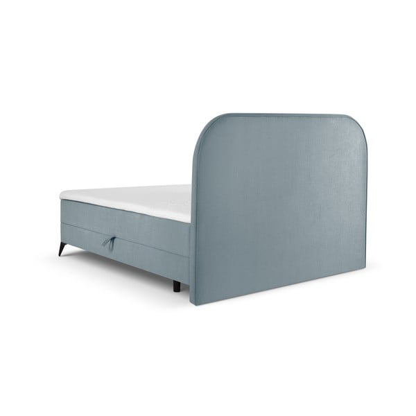 Letto boxspring azzurro con contenitore 180x200 cm Eclipse - Cosmopolitan Design-image-3