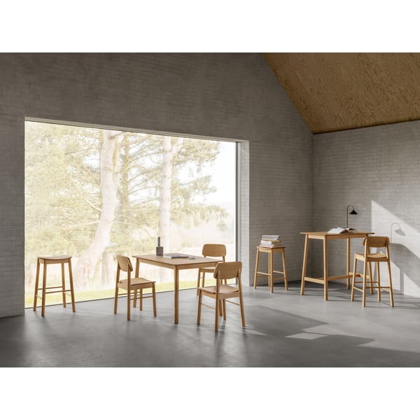 Sedia da pranzo in colore naturale Barlow - Actona-image-3