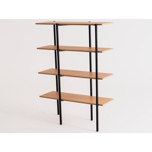 Libreria nera in rovere 110x150 cm Rave - CustomForm-image-2