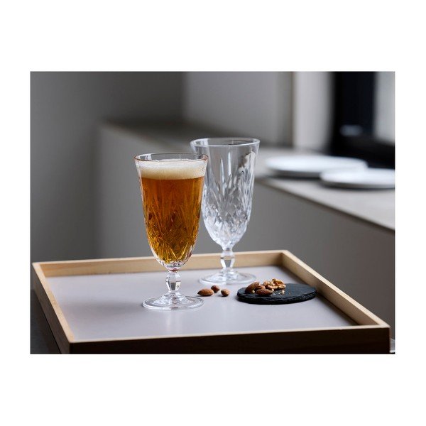 Set di bicchieri da birra 
in vetro di cristallo
 4 pz 400 ml Melodia – Lyngby Glas-image-1