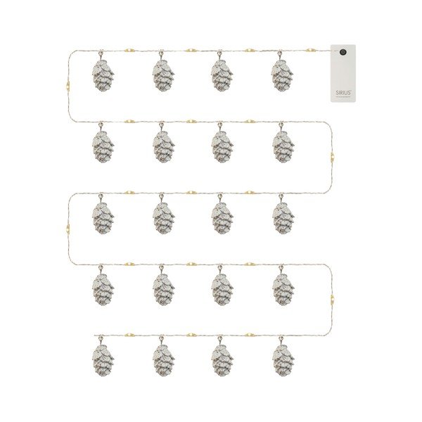Catena luminosa con alimentazione a batteria numero lampadine 20 pz lunghezza totale 200 cm Molly Cone – Sirius