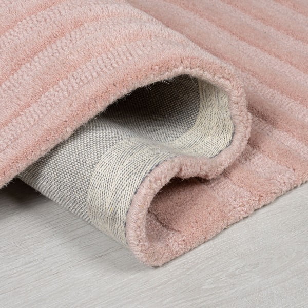 Tappeto in lana rosa 160x230 cm Zen Garden - Flair Rugs-image-3