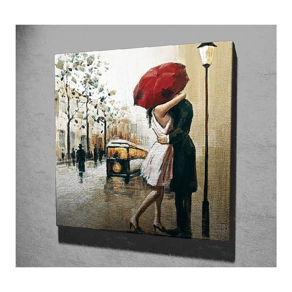 Pittura su tela Parigi, 45 x 45 cm - Wallity-image-1