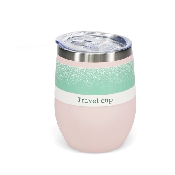 Tazza da viaggio rosa chiaro 350 ml - Rex London-image-3