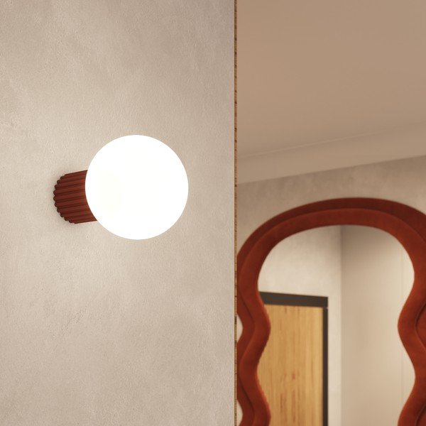 Lampada da parete arancione ø 12 cm Orbital – Sollux-image-4