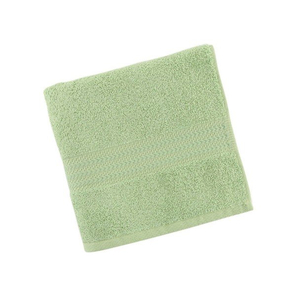 Asciugamano verde in puro cotone, 70 x 140 cm - Foutastic-image-1