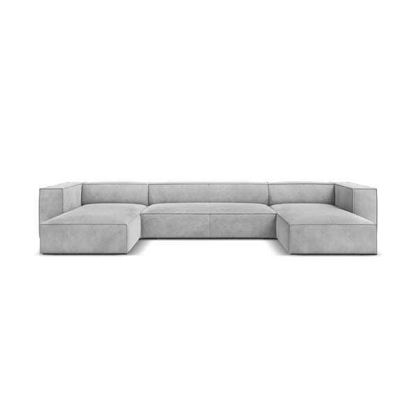 Divano angolare grigio chiaro (a U) Madame - Windsor & Co Sofas