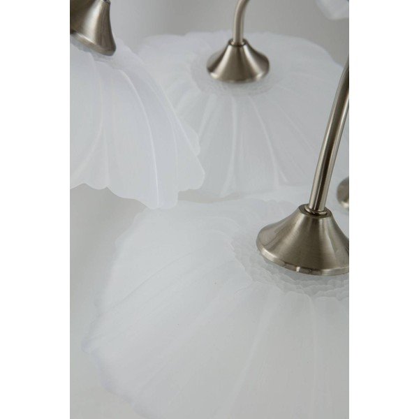 Lampadario color argento opaco in vetro con intensità regolabile ø 70 cm Nugget – Jotex-image-4